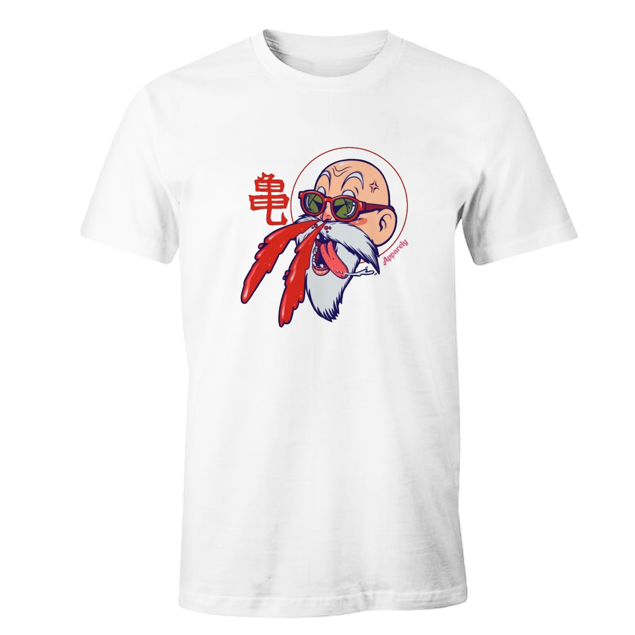 Apparely Dragon Ball Z Master Roshi Nosebleed Funny Anime T-Shirt